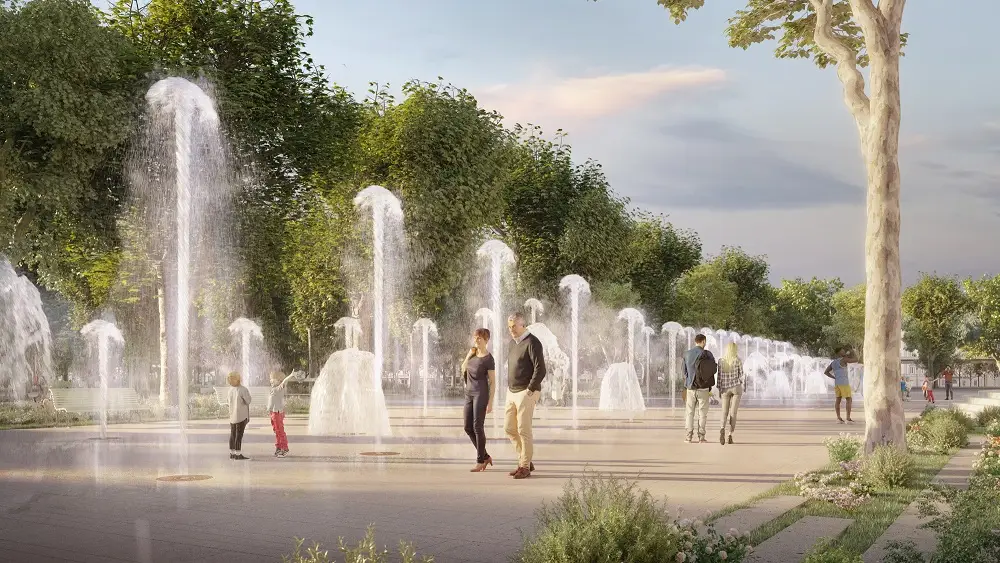 Le nouveau Parc des Sources de Vichy inauguré samedi 21 juin