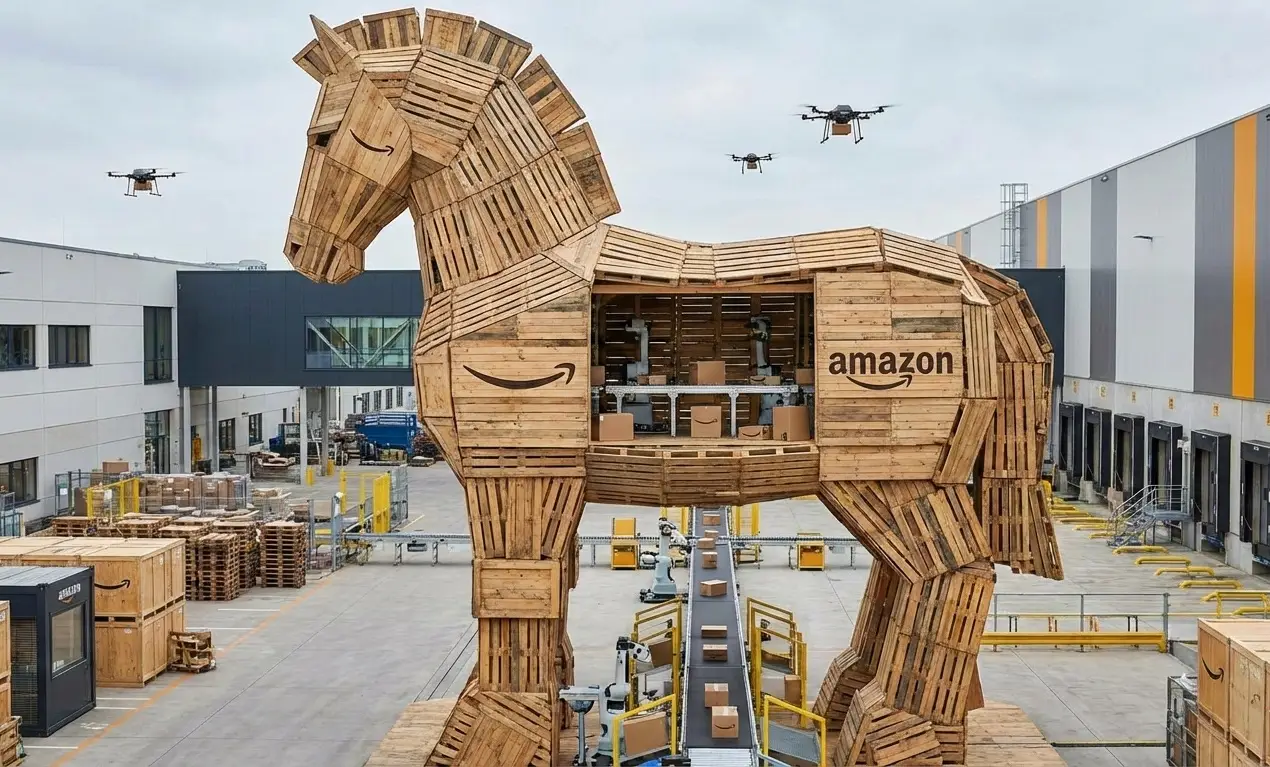 Amazon nous envoie un cheval de Troie industriel… On le laisse entrer ?
