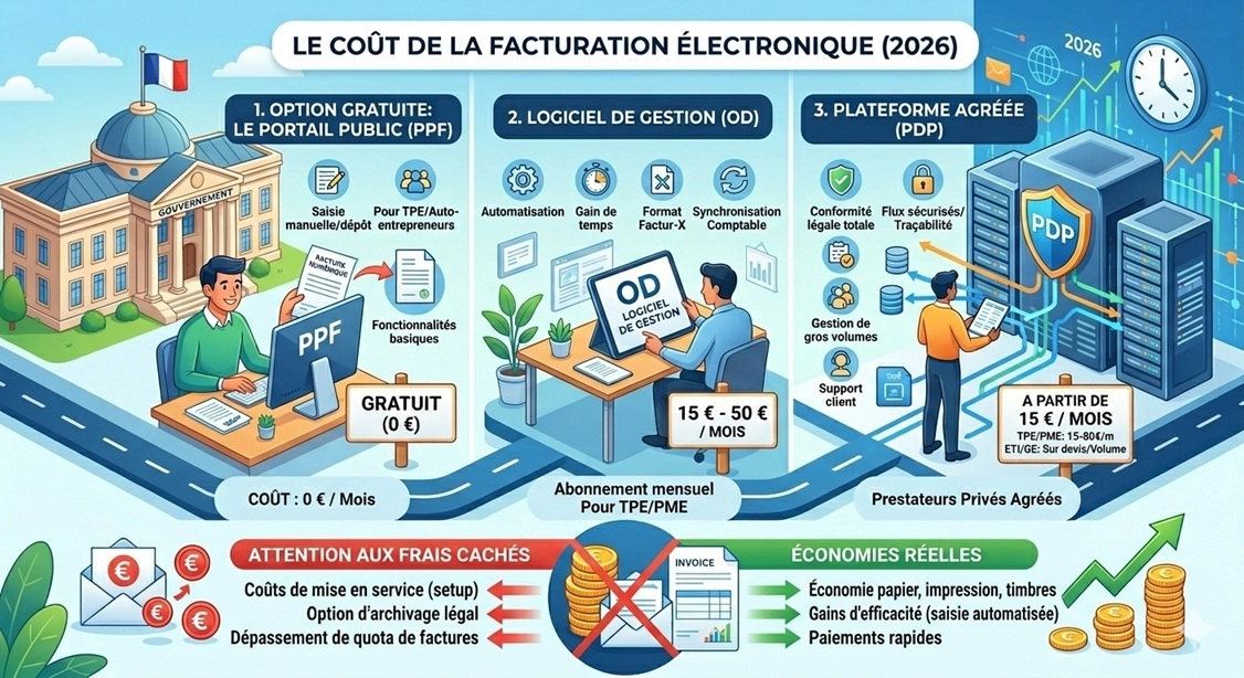 La facturation électronique : combien ça coûte ?